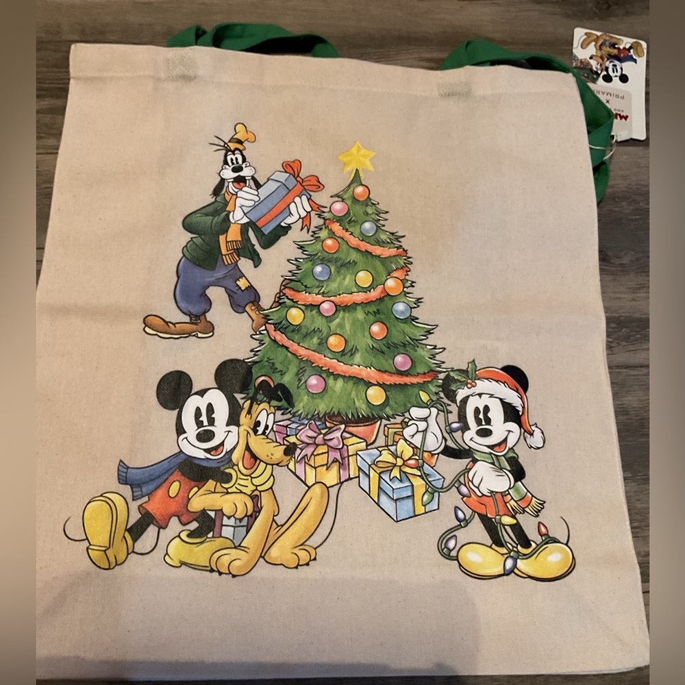 Primark Disney Mickey and Friends Christmas Tote NWT